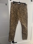 FRAME Women's Le High Skinny Crop Snake Print Brown size 33 — photo 2