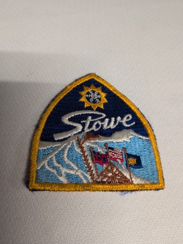 Skiing Stowe Vermont,VT Patch NO TARIFF