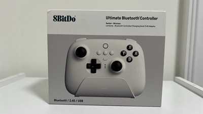 8BitDo Ultimate Bluetooth Controller White Bluetooth 2.4G USB for Switch Windows