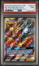2019 Pokemon Hidden Fates Articuno Moltres Zapdos GX #SM210 PSA 9