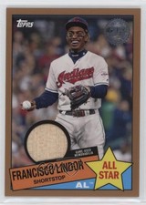 2020 Topps 1985 Baseball All-Stars Relics Gold 17/50 Francisco Lindor 7xr