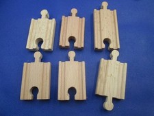 Brio or Thomas Wood Train Tracks     2" 6-Pc 325