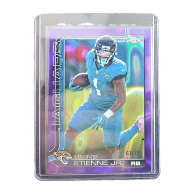 🐆 2025 Topps Chrome Travis Etienne Jr. Purple Lava Refractor /75 Jaguars 