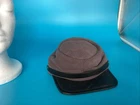 Reproduction Of Military Kepi Cap With Suede Crown And Leather Brim Made USA