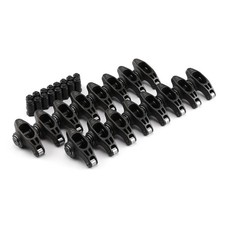 Ford Sb 302 351w 1.6 Ratio 716 Ultra Black Chromoly Roller Rocker Arms Set