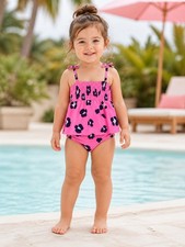 OshKosh B'Gosh Toddler Girls' 2-Piece Leopard Print Tankini Set 2T