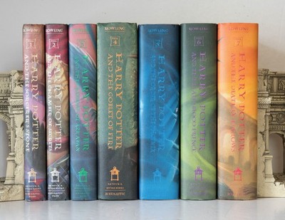 HARRY POTTER Complete Series Lot of 7 Set HARDCOVER First American Edition Books