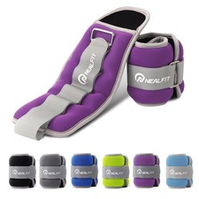 Adjustable Ankle Weights for Running, Gymnastics, Arm, Leg, Fitness - 1LB Pair