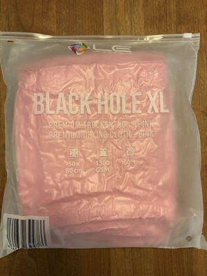 Liquid Elements Black Hole XL Trockentuch Mikrofaser Tuch 50x80cm 1300GSM pink