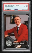1991-92 Pro Set Platinum Celebrity Captain Fred Rogers #297 PSA 6 1d07
