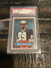 1980 TOPPS #275 WES CHANDLER PSA 9 MINT ROOKIE RC