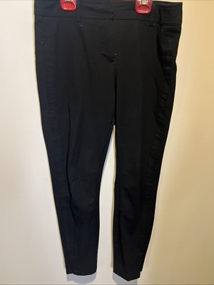 7th Ave Design Studio My & Co Black Tapered Ankle Trouser Pants Sz 8 Work Career