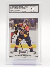 CONNOR MCDAVID 2015-16 LEAF THE NATIONAL #01 ERIE OTTERS CCG 10 Q6460