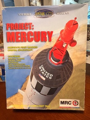 Atomic City Project Mercury 1/12 NASA Space Capsule Model Kit MRC Astronaut