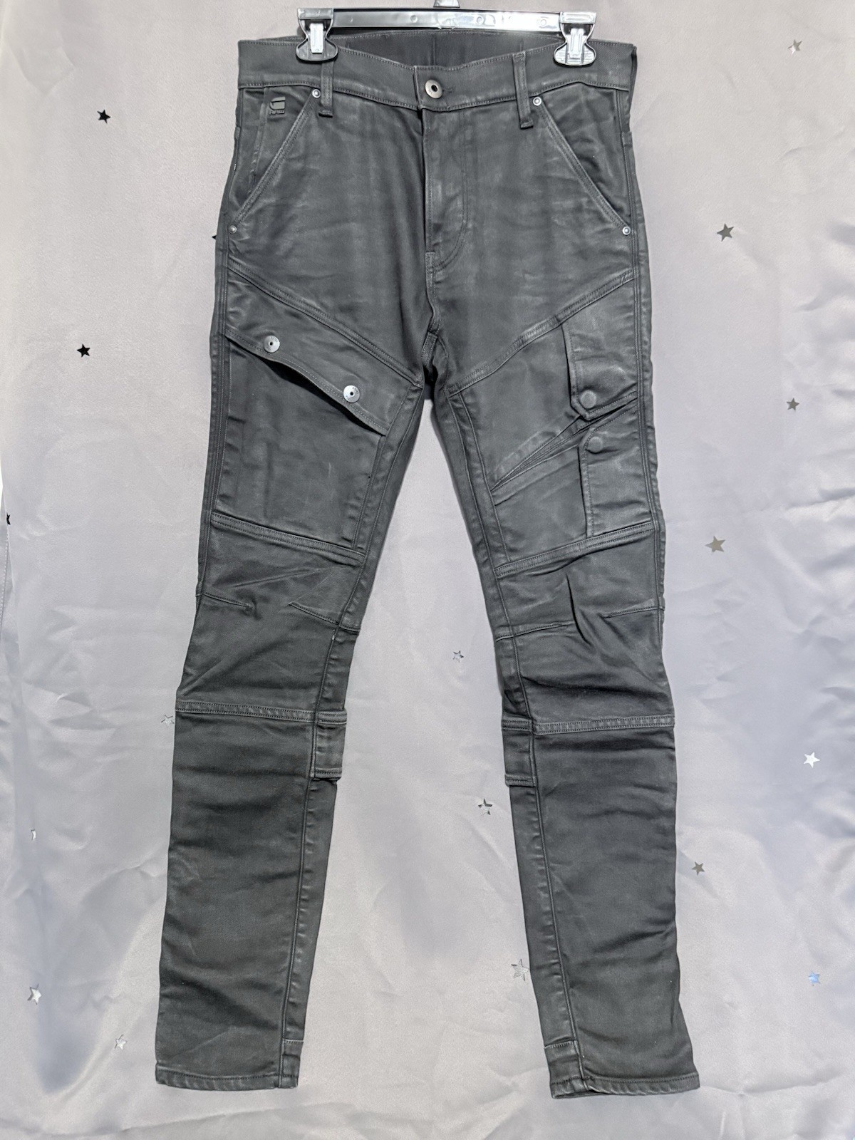 G-Star RAW Airblaze 3D Skinny Denim Jeans Size 30x32 BLACK image 3