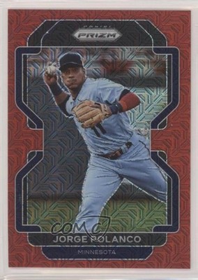 2022 Panini Prizm Tier III Red Mojo Prizm 74/149 Jorge Polanco #263 qf8