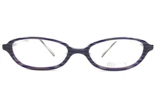 Matsuda Petite Eyeglasses Frames 14313 101 Purple Gray Striped Horn 51-17-142