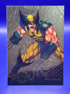WOLVERINE 18 of 18  1995 Marvel Metal GOLD BLASTER Fleer Free US ship!