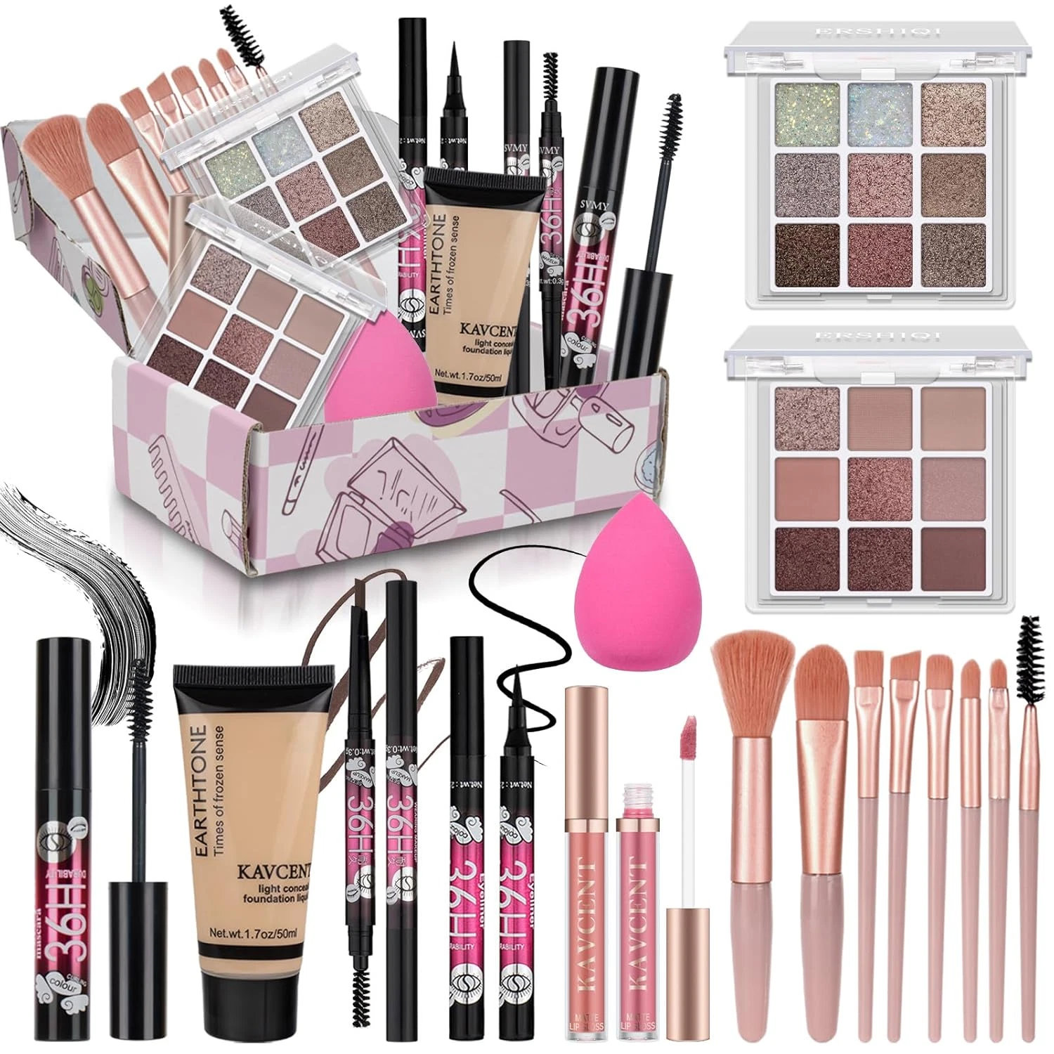 Makeup Kit Full Set Teens Women Eyeshadow Foundation Gift Cosmetic Set
Opens in a new window or tab