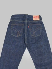 The STRIKE GOLD 8104 Shower Slub straight tapered 38 JAPANESE SELVEDGE DENIM