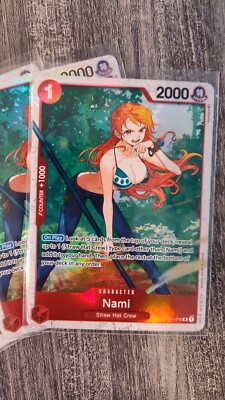 One Piece TCG Nami OP01-016 ST10 Alt Art Holo Foil English R Rare 