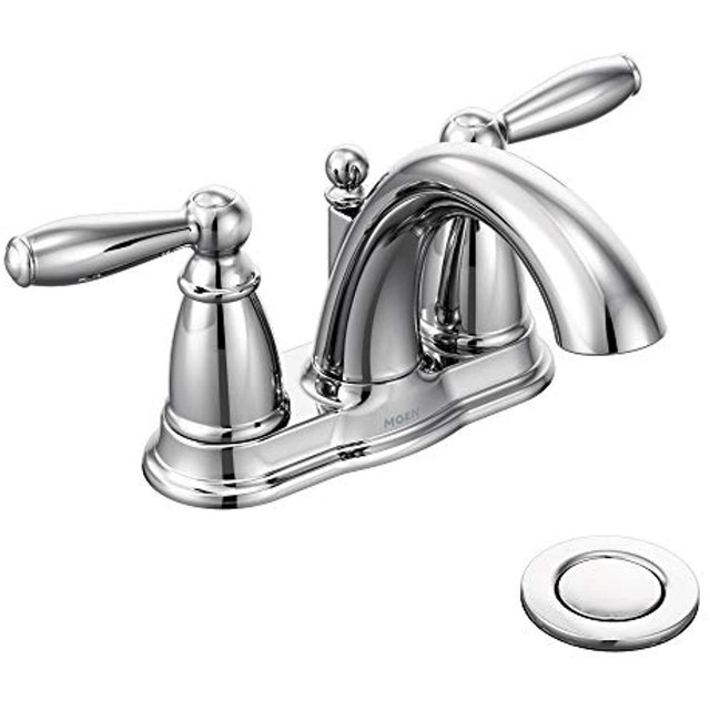 Moen Brantford Centerset Faucet 66610 Chrome 2 Handle Bathroom For Sale Online Ebay