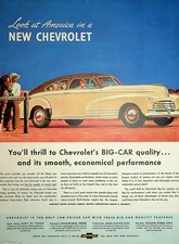 Original 1946 Chevrolet Ad: Chevrolet its smooth, economical performance
