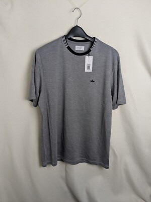 Easy Herren Gr. Large Kurzarm Freizeit T-Shirt Grau Neu