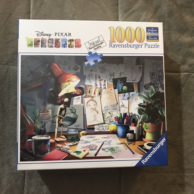 Ravensburger Disney Pixar The Artist's Desk Jigsaw Puzzle 1000 pieces