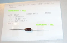 CBS  1N48 Germanium Diode from the 1950's New old Stock Tested to Spec with data
