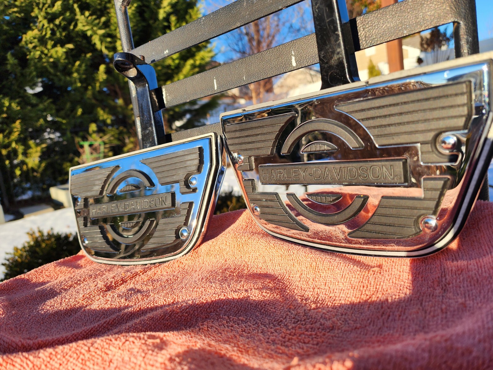 Harley Davidson Nostalgia Footboards Heritage Springer Softail Roadking