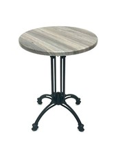 Side Table For Two with a grey top, fast food tables, Bistro Tables, Cafe Tables