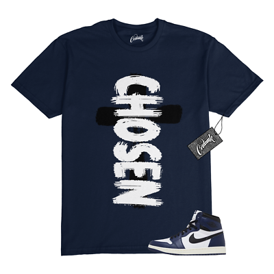 Midnight Navy Black White Sail Retro High OG T Shirt to Match CHOSEN  Jordan