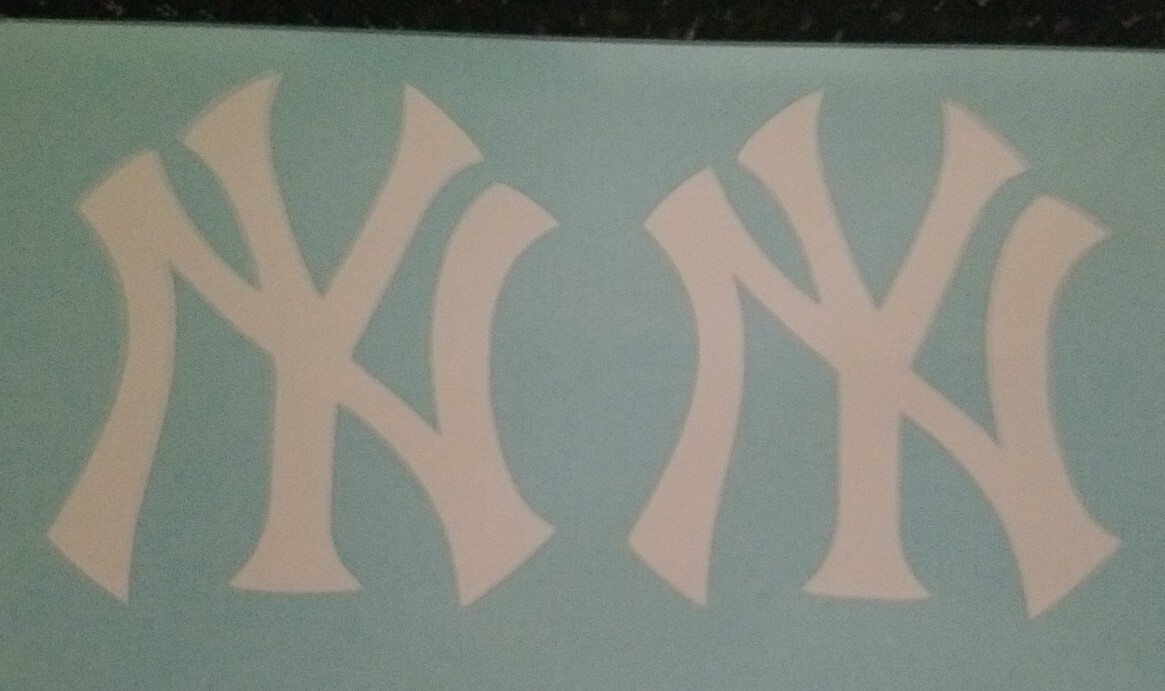 Oracal 651 Vinilo Deportivo Pegatinas New York Yankees Para Coche - Vinilo  Blanco, 2 Pulgadas, Pack De 2 Unidades Vinilo Oracal 651 Temporada Regular, image size:1165x691