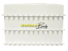 OPI White Wall Display Salon Polish Metal Rack Aluminum Hold 36 Bottles GelColor