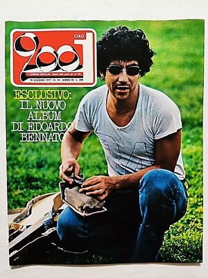CIAO 2001 24-1977 POSTER LED ZEPPELIN-BENNATO-LOU REED-NEIL DIAMOND-DEEP PURPLE