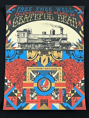 Fare Thee Well Grateful Dead Original Concert Poster Bay Area ...