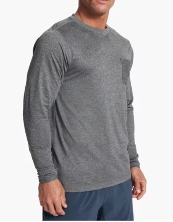 Vuori Men's Tradewind Performance Tee Long Sleeve XXL Grey