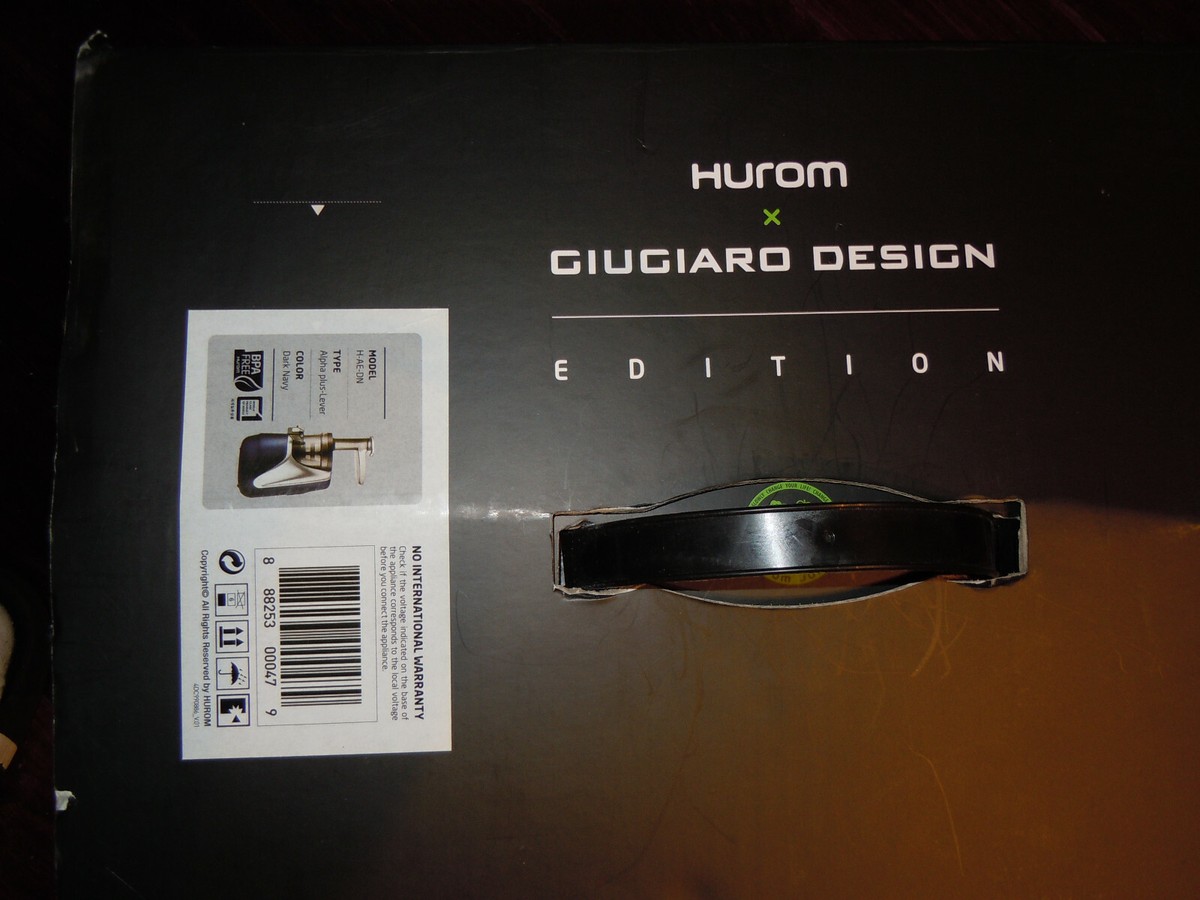 Mint HUROM H-AE H-AE-DN Limited Edition Slow Juicer Dark Navy