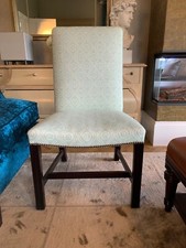Ex Display George Smith oversized Gainsborough side chair, Raoul fabric rrp£2100