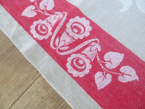 Rollcloth Manglecloth Mangle Cloth Antique Tablecloth German 35 "by118 " RARE - Picture 15 of 15