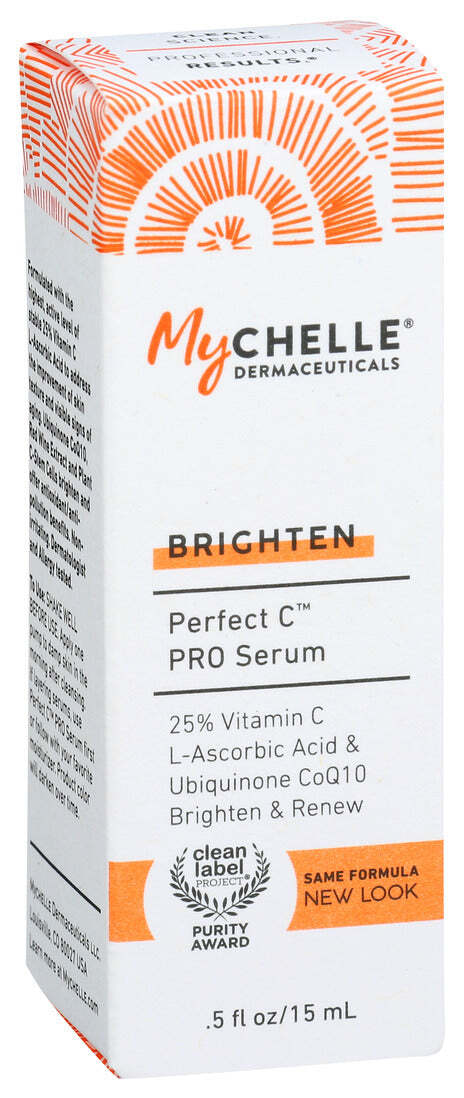 Сыворотка Mychelle Brighten Perfect C Pro Serum с 25% витамином С в упаковке по 1 штуке по 0,5 жидких унций