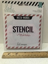 American Crafts Heidi Swapp Insta-Words Stencil Minis Kit, New