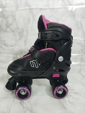 Mongoose Roller Skates Girls Adjustable Pink And Black Sizes 1-4 Preowned CA 