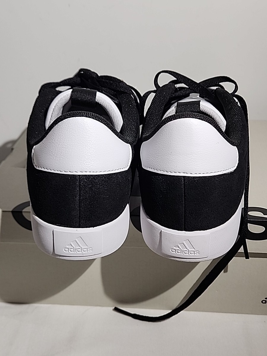 Size 11.5 - Adidas VL Court 3.0 Black With White Stripes Skate Fashion Lows‎ New Women main image 3