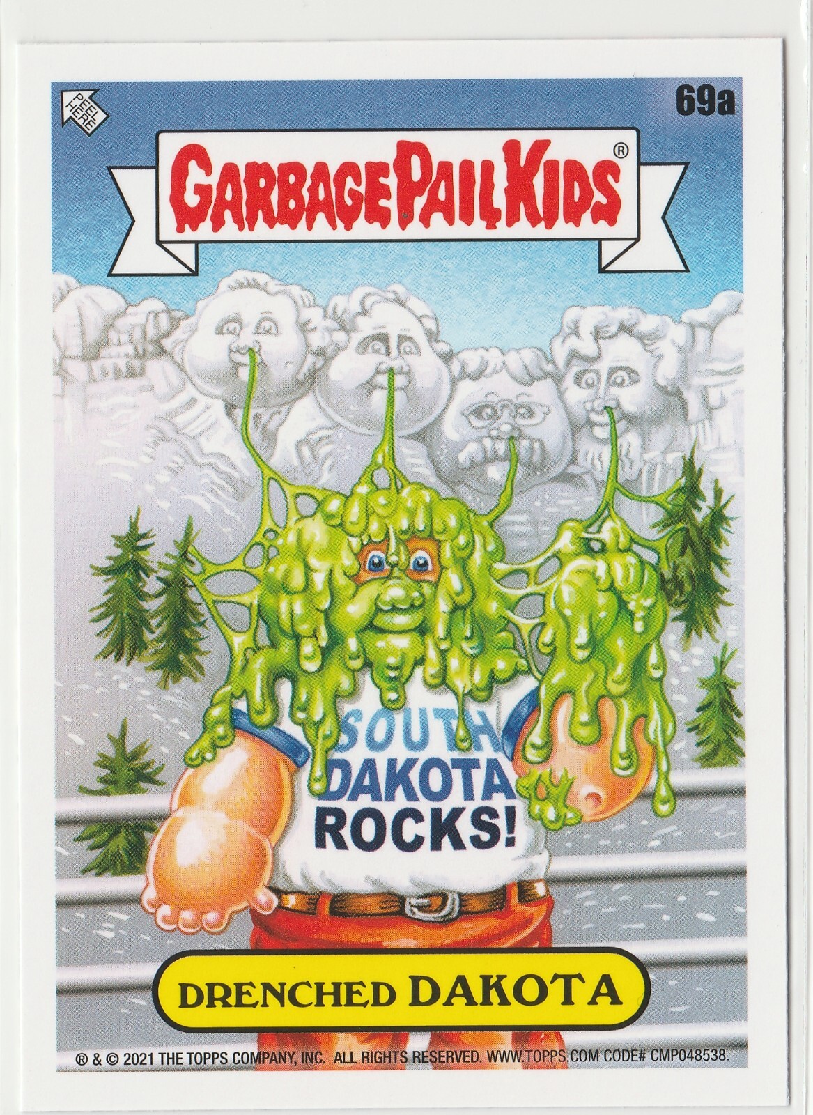 Drenched Dakota #69a Garbage Pail Kids GPK 2021 Vacation Series Card