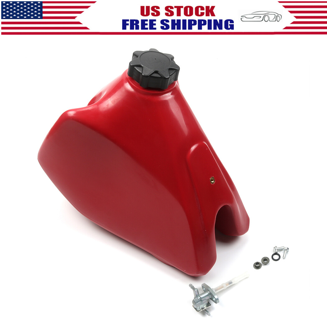 Gas Fuel Tank For Honda XR200R 1985-2002 Plastic Cap Petcock Valve