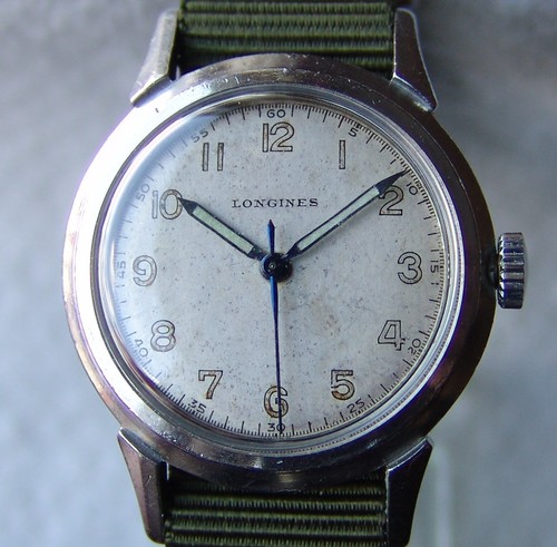 military WWII period rare LONGINES 