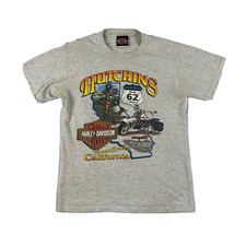 Vintage Harley Davidson Hutchins Gray T-shirt Men’s Size Small Made In USA