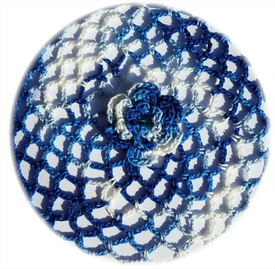 Crochet bun cover Ballet Dance Recital Skating Snood custom colors/sizes - Image 4 of 4